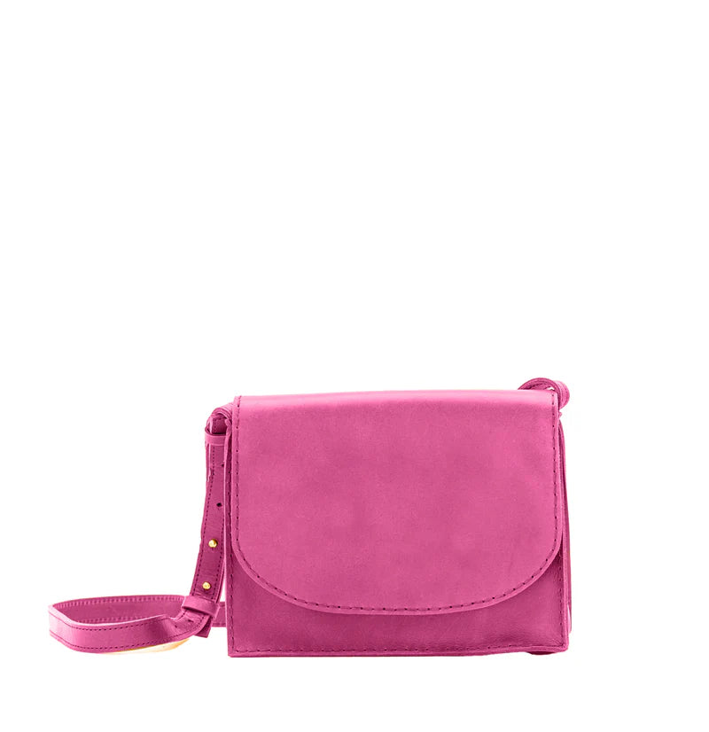 Handcrafted Leather Flap Over Bag With Adjustable Strap Supporting Crossbody and Shoulder Carry