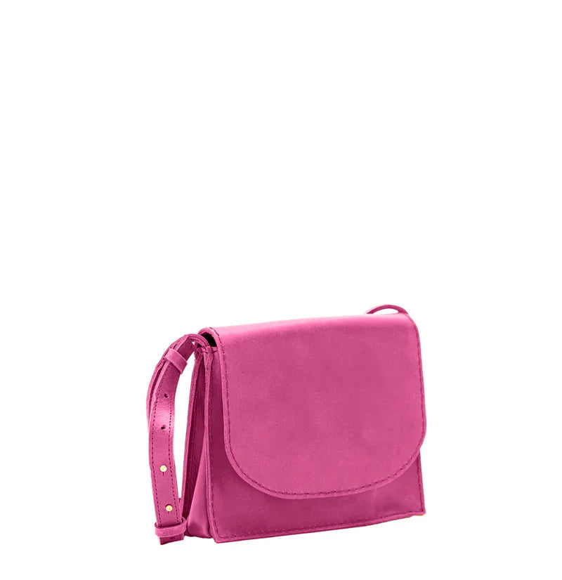 Handcrafted Leather Flap Over Bag With Adjustable Strap Supporting Crossbody and Shoulder Carry