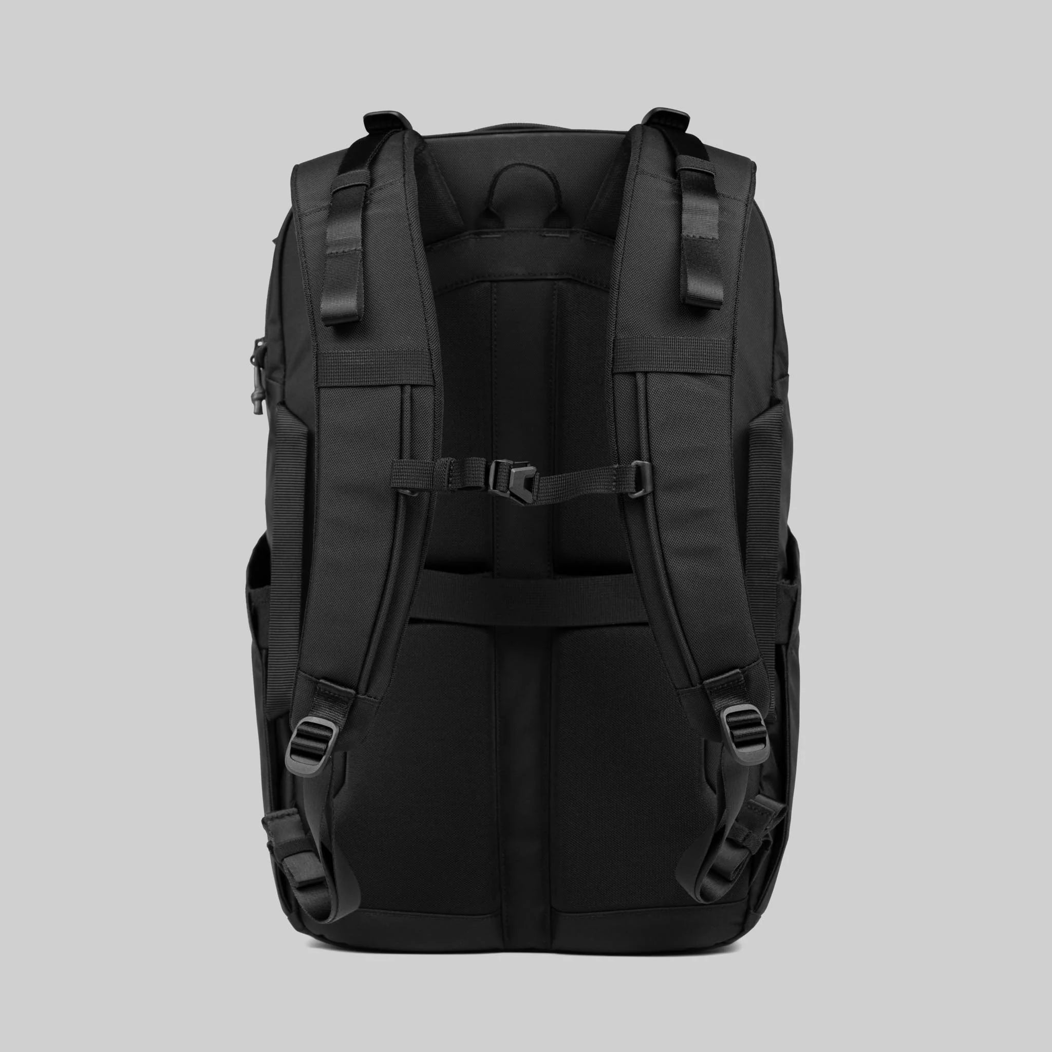 Multi-Pocket Travel Backpack with Luggage Pass-Through and Ergonomic Carrying Framework