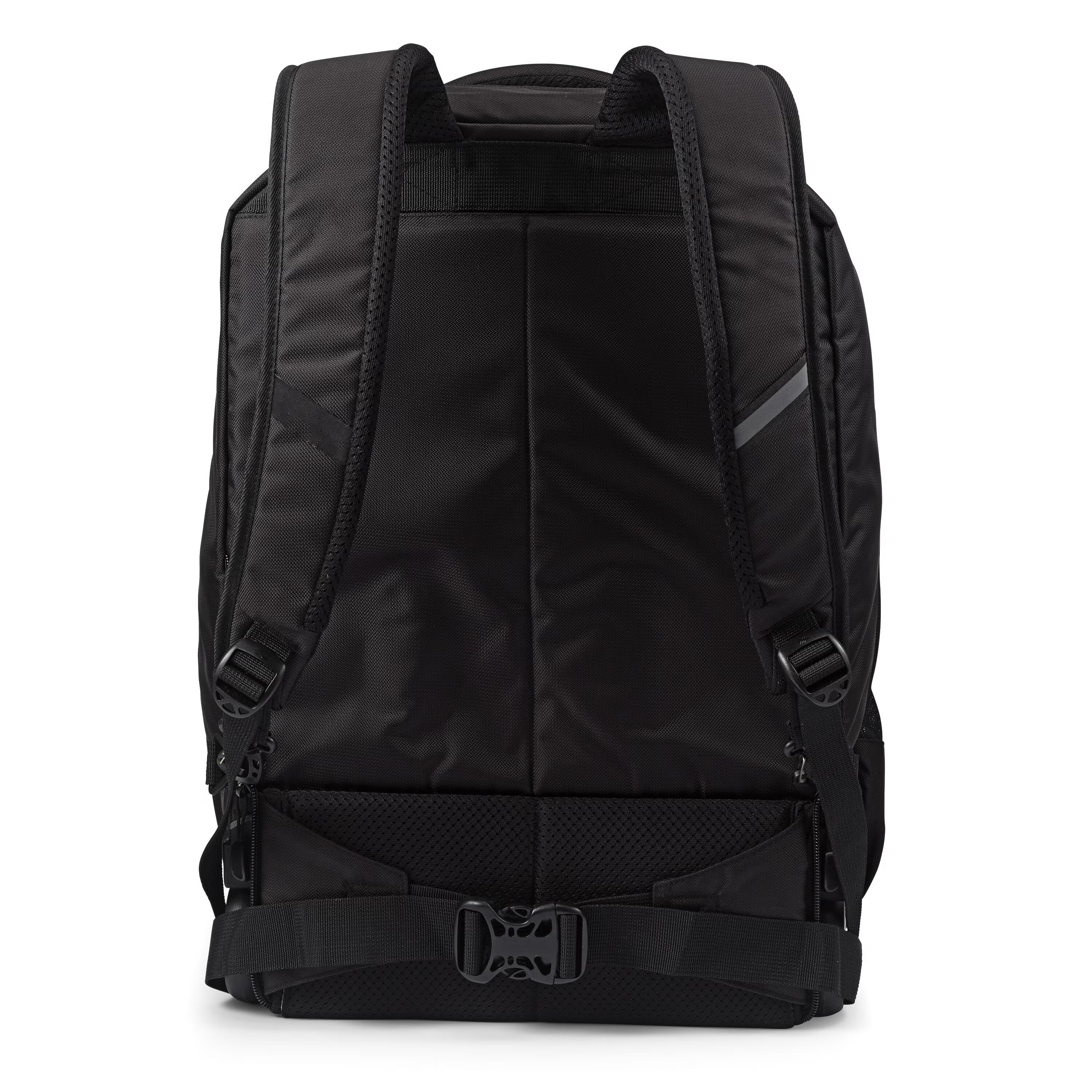 Convertible High-Capacity Rolling Backpack With Full-Length Organizer Pockets and All-Around Reflective Safety Detailing