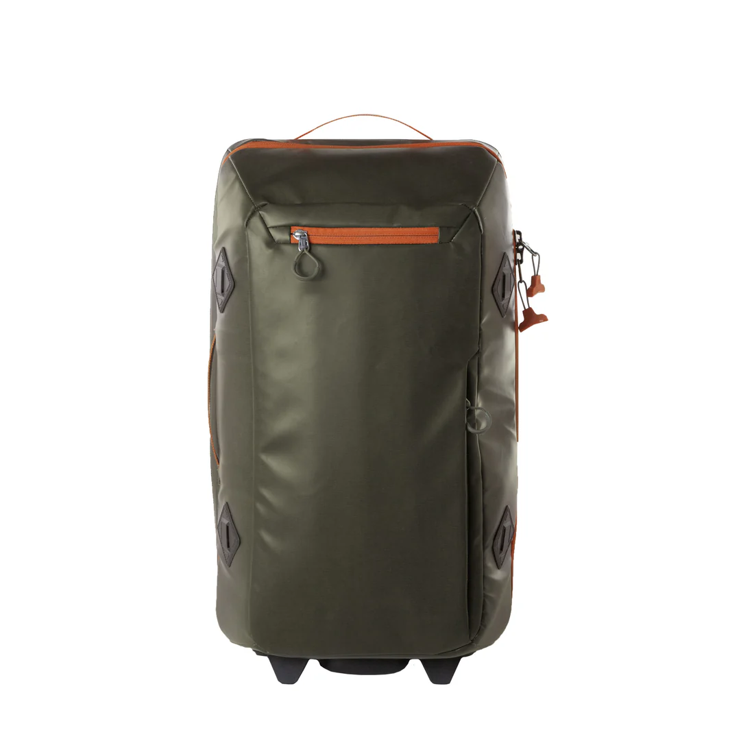 Eco-Friendly Rolling Backpack Carry-On Luggage With Weatherproof TPU Coating and External Gear Fastening Anchors
