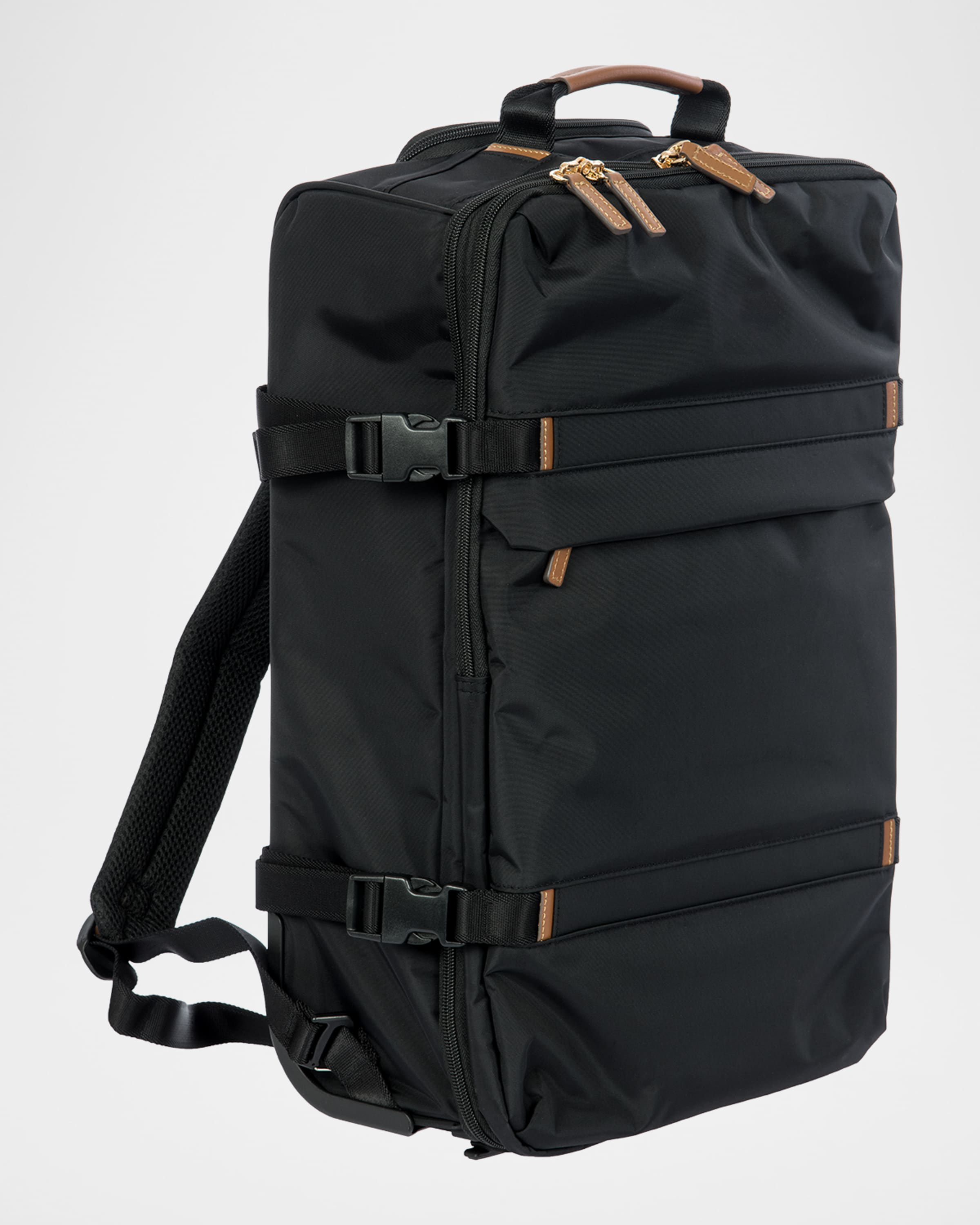 Lightweight Water-Resistant Rolling Backpack Outfitted With Multi-Pocket Storage and Dual Carrying Modes